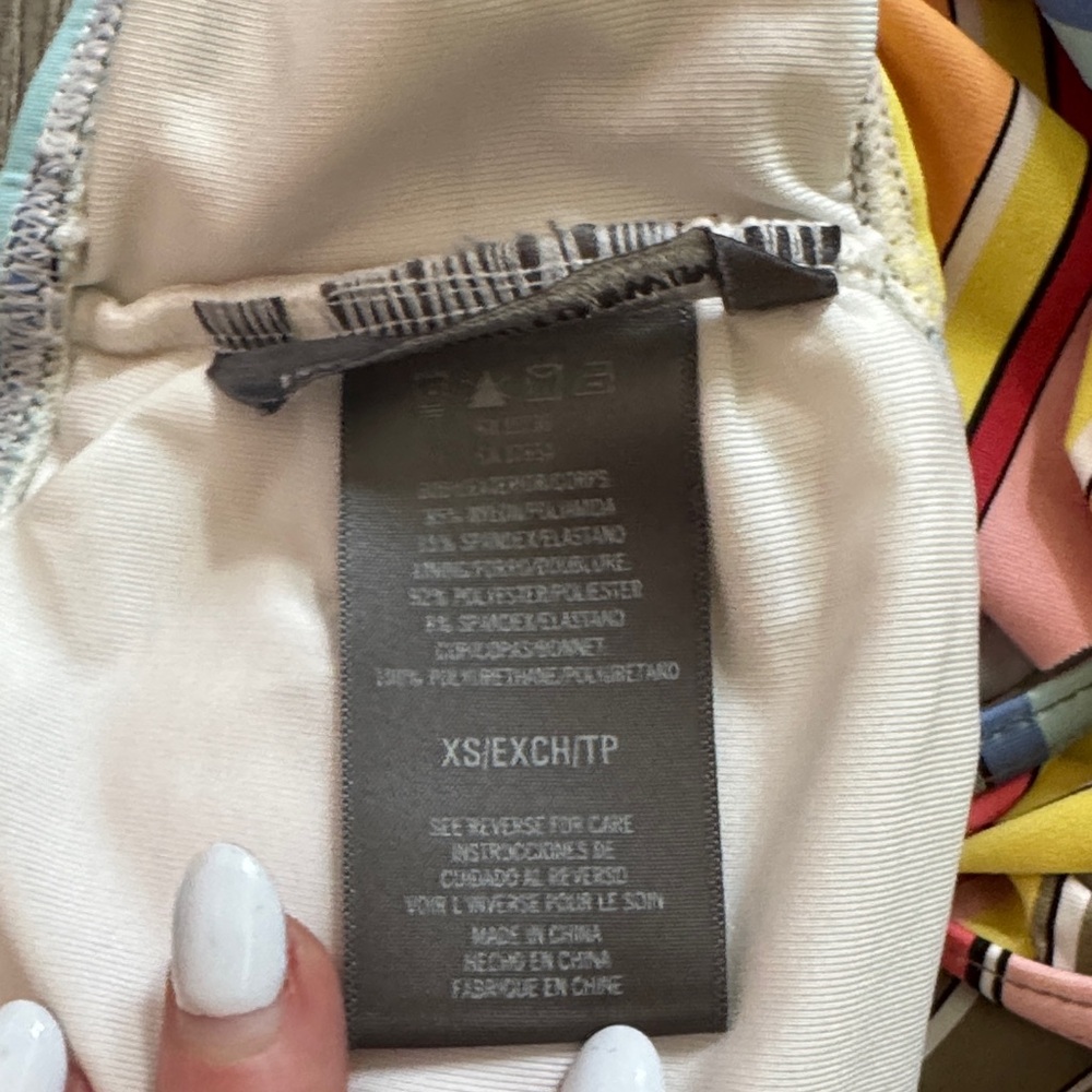 Vince Camuto Multicolor Striped Bikini Top - Picture 6 of 6